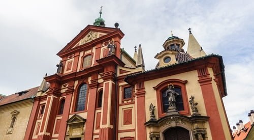 St. George's Basilica. The basilica was founded by Vratislaus I of Bohemia in 920. It is dedicated to Saint George.